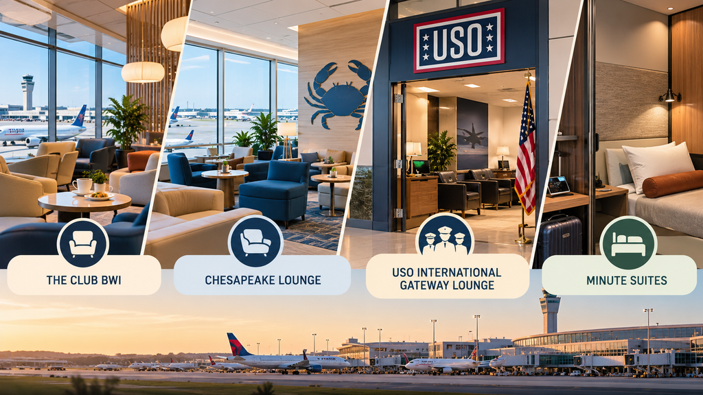 BWI Airport Lounges at a Glance