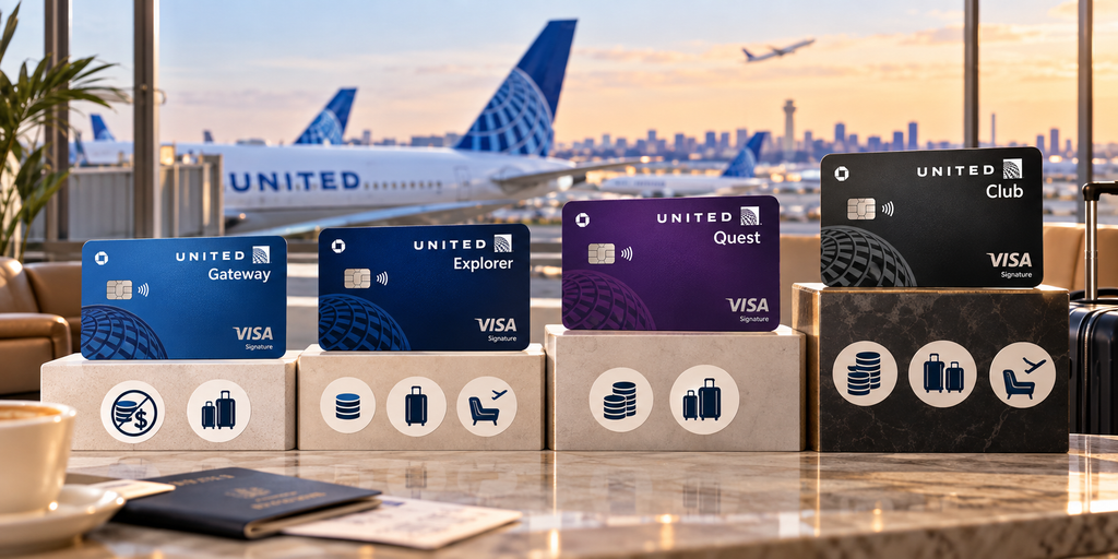 Chase United Credit Cards at a Glance