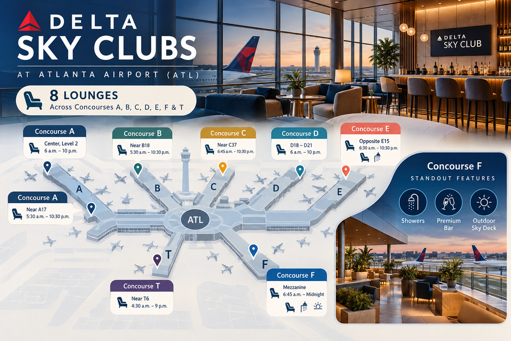 Delta Sky Clubs at Atlanta Airport (ATL)