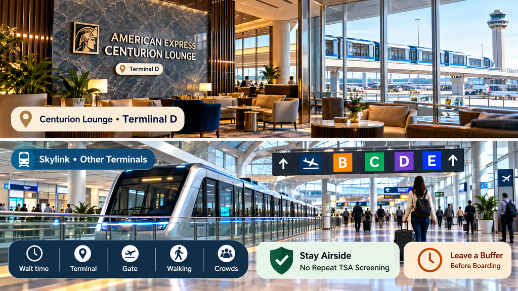 How Long Does It Take To Get From the Lounge to Another DFW Terminal?