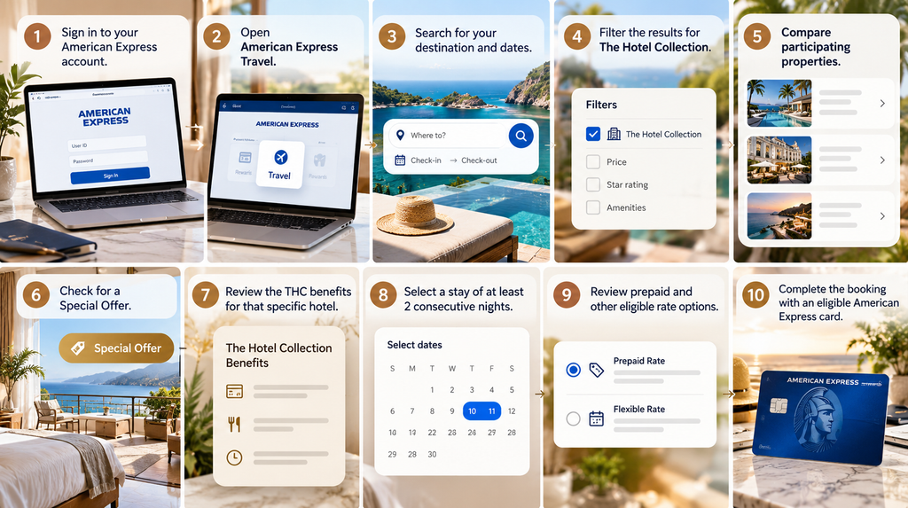 How To Book an Amex The Hotel Collection Property