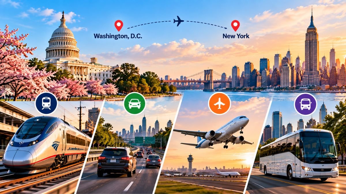 How To Get Between Washington, DC & New York?
