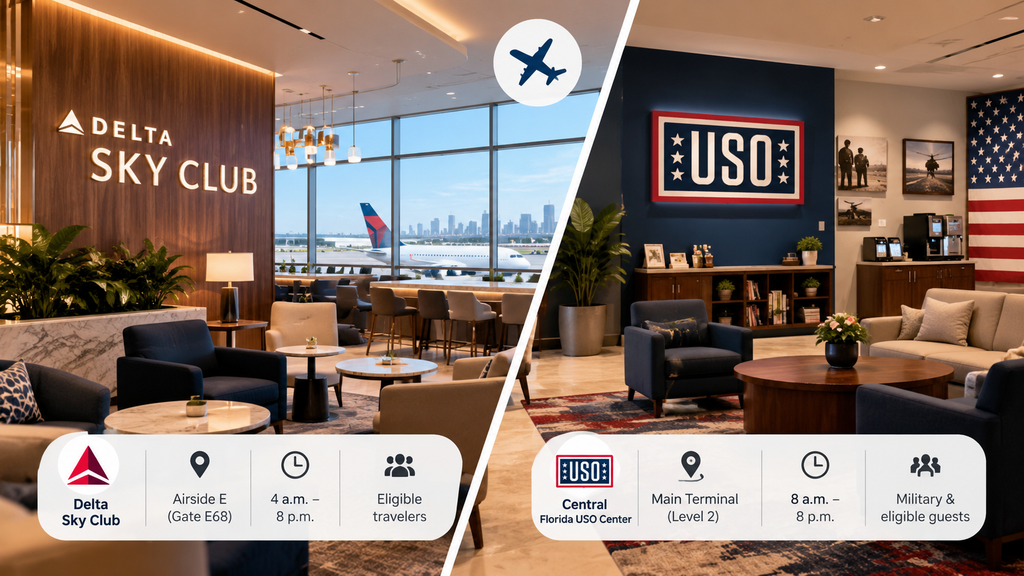 Tampa International Airport Lounges at a Glance