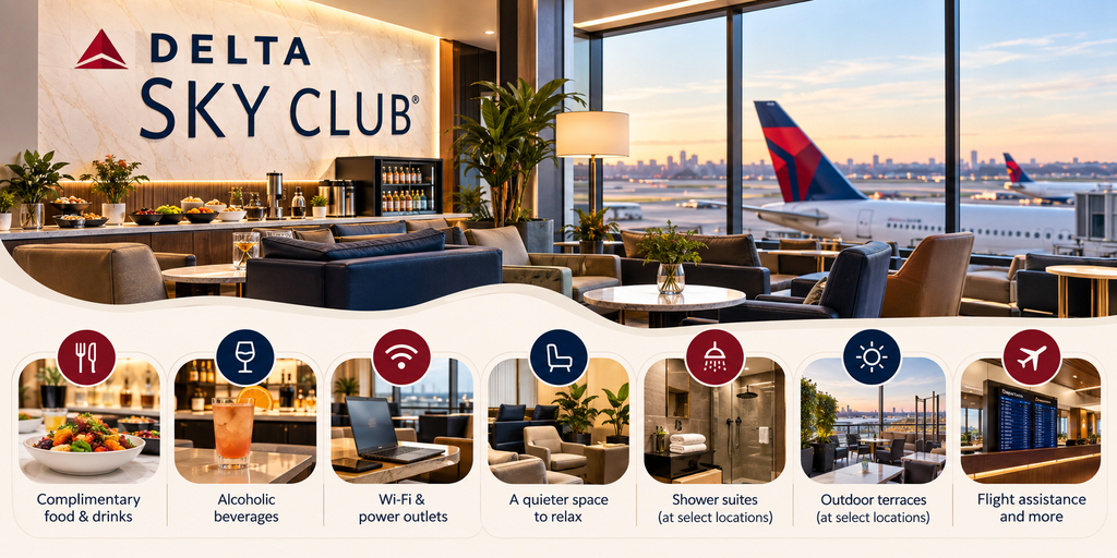 What Is a Delta Sky Club?