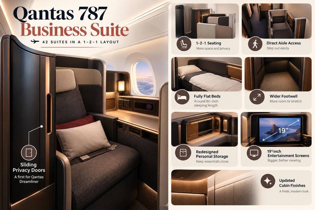What Will the New Qantas 787 Business Suite Include?