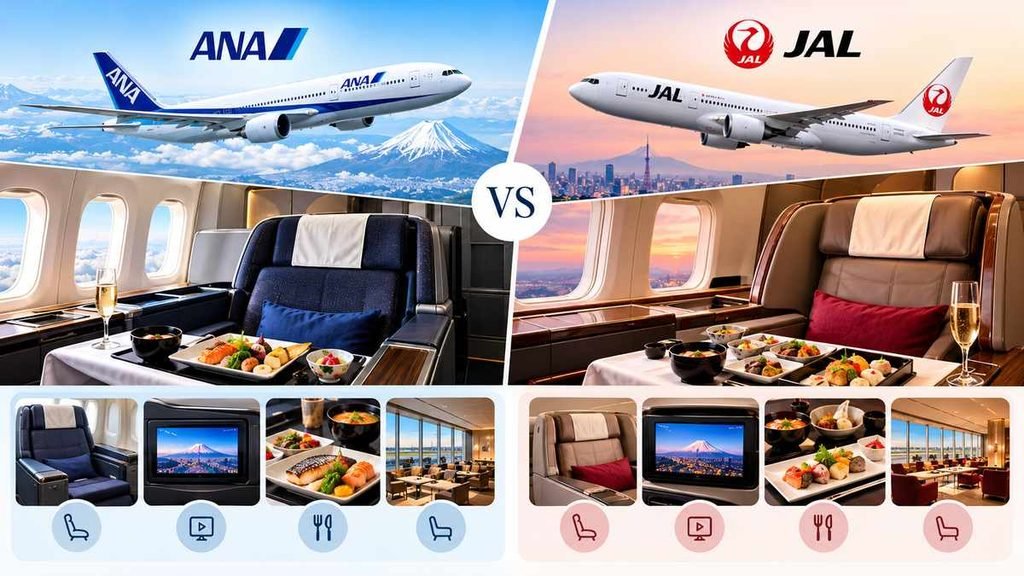 ANA vs. JAL Domestic First Class at a Glance