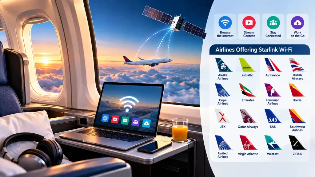Airlines Offering Starlink Wi-Fi in 2026