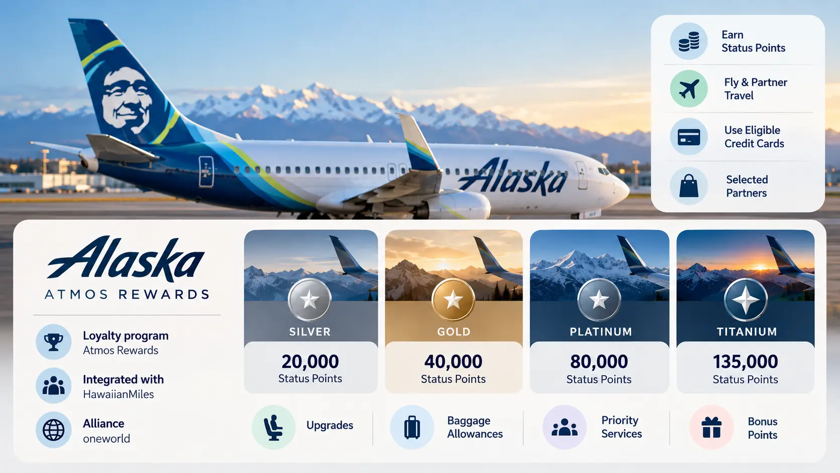 Alaska Airlines Elite Status at a Glance