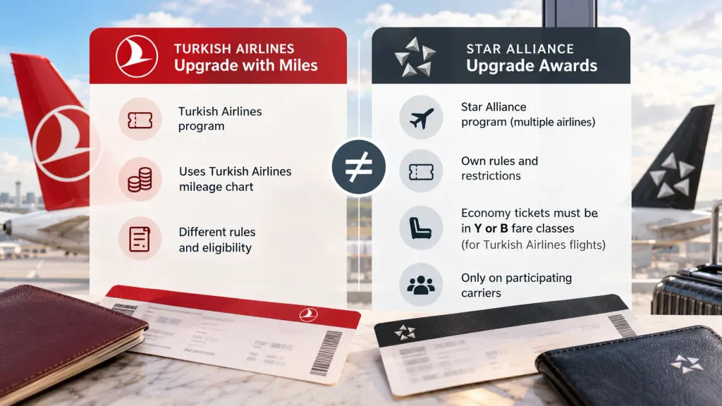 Are Star Alliance Upgrade Awards the Same?