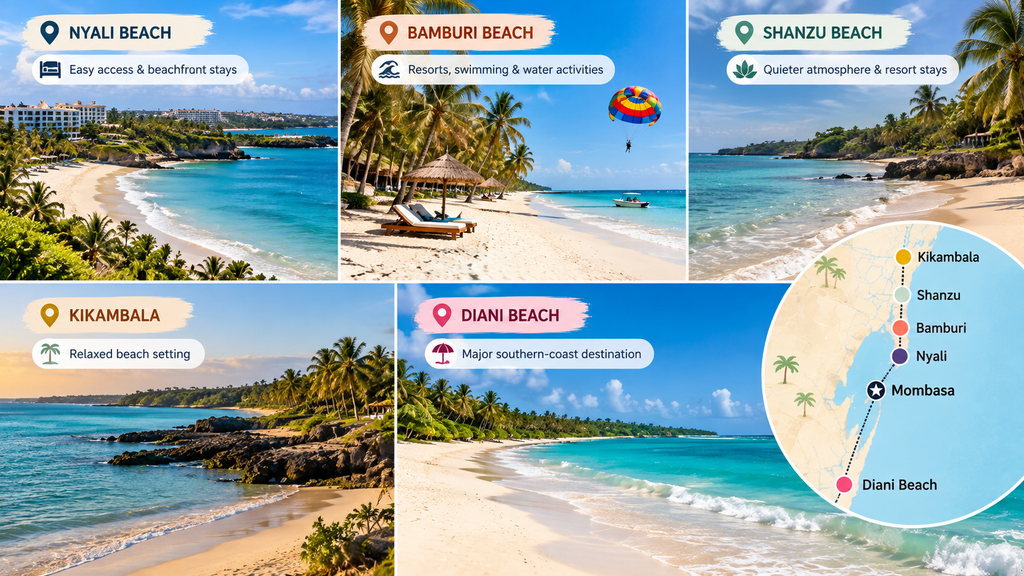 Best Beaches Around Mombasa