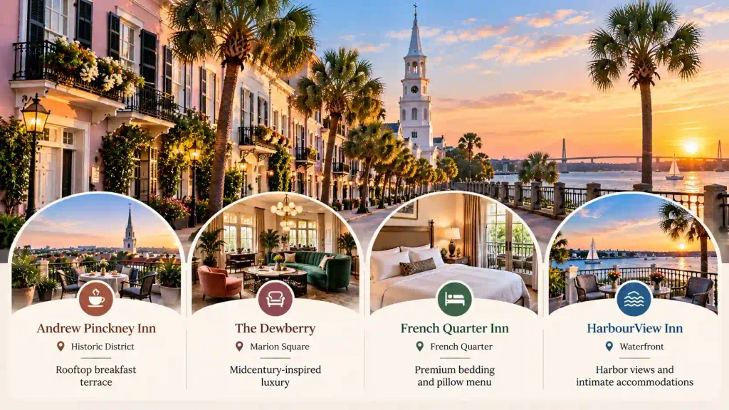 Best Boutique Hotels in Charleston at a Glance