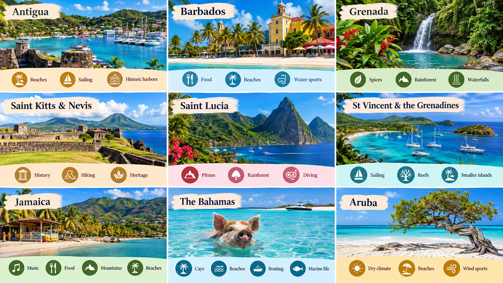 Caribbean Islands at a Glance
