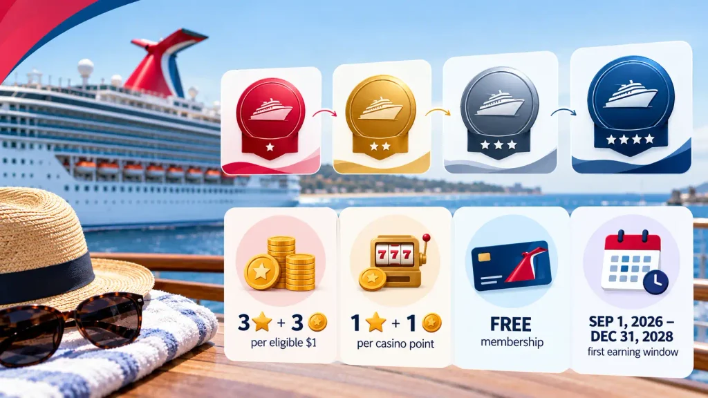 Carnival Rewards Program at a Glance