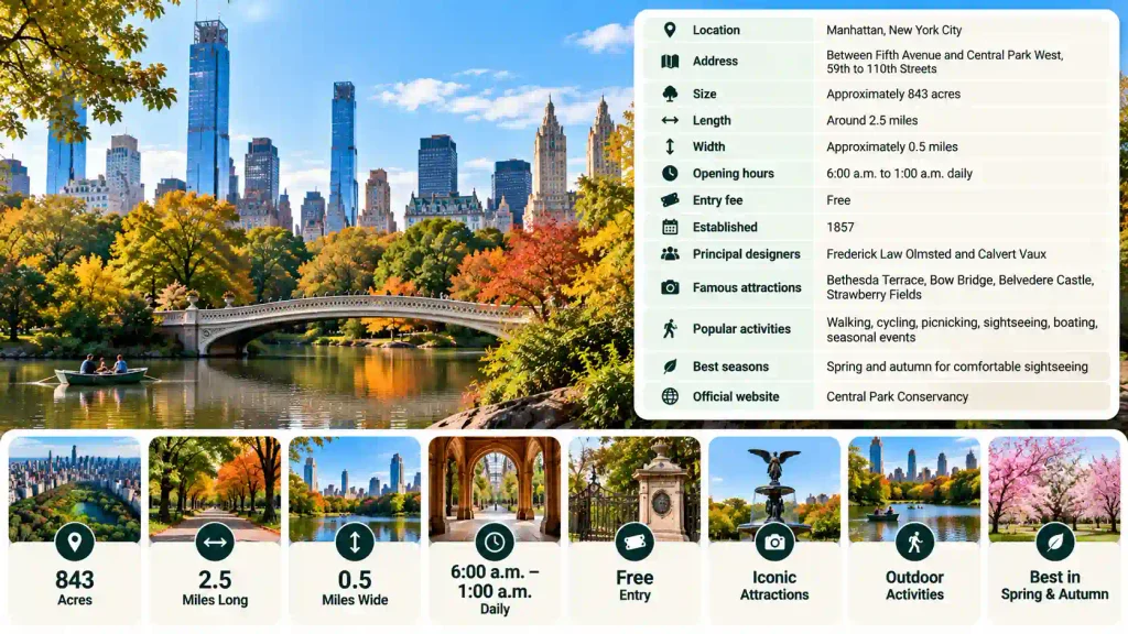 Central Park in New York City at a Glance