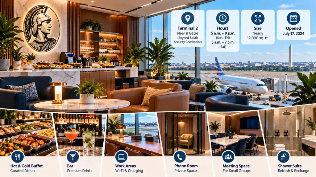 Centurion Lounge DCmA Location, Hours, and Key Details