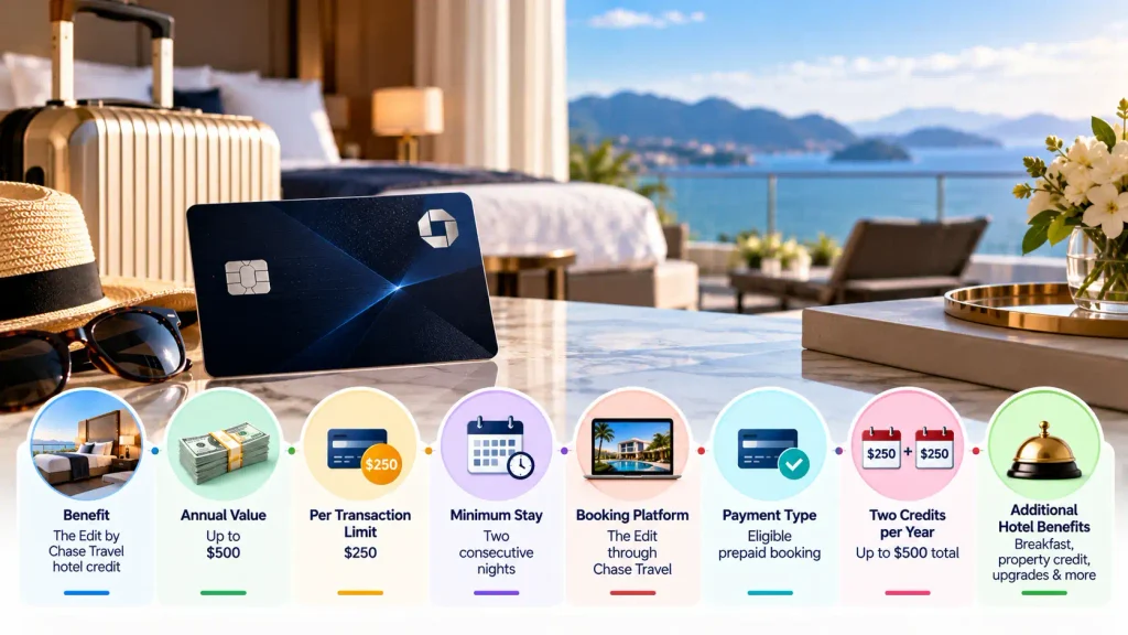 Chase The Edit $500 Credit at a Glance