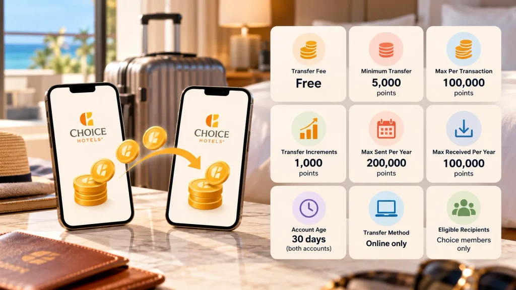 Choice Privileges Points Sharing at a Glance