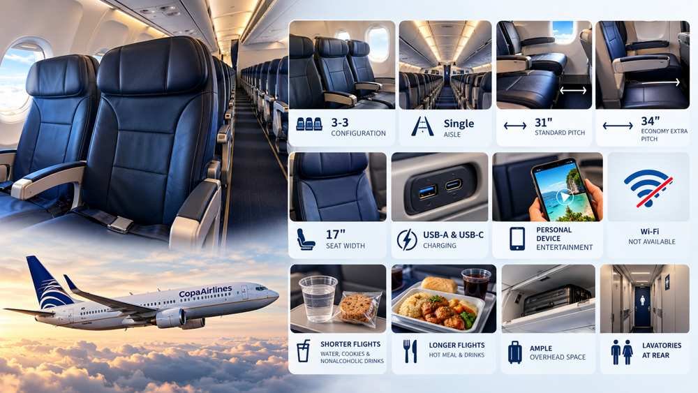 Copa Airlines Economy Class at a Glance
