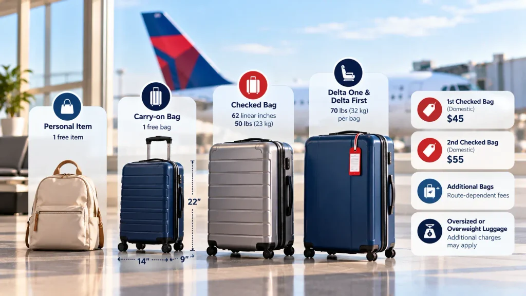 Delta Baggage Allowance at a Glance