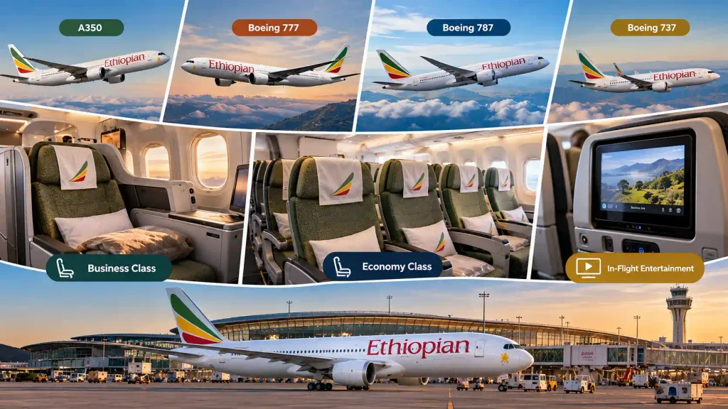 Ethiopian Airlines Seats and Aircraft