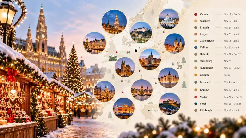 European Christmas Markets 2026 at a Glance