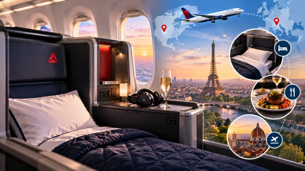  Fly Delta One Business Class to Europe
