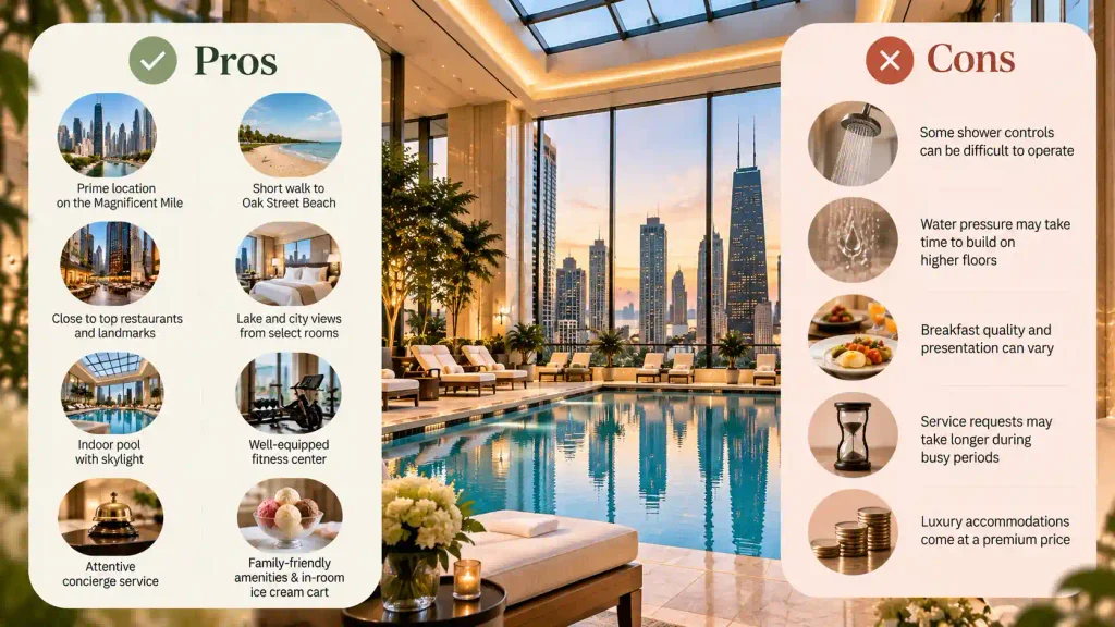 Four Seasons Hotel Chicago Pros and Cons