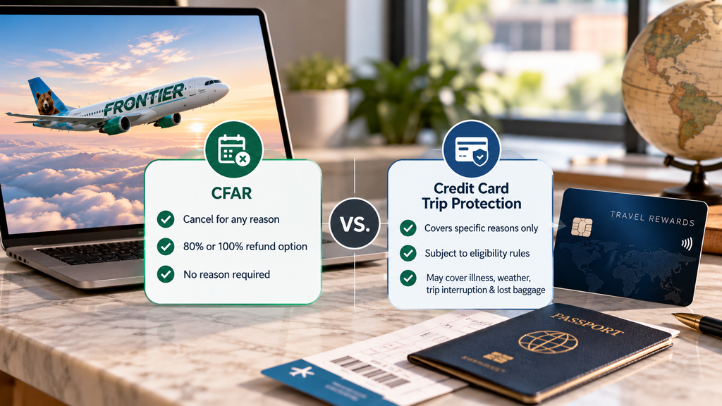 Frontier CFAR vs. a Credit Card's Trip Protection