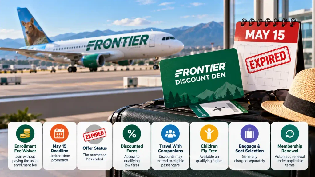 Frontier Discount Den Enrollment Fee Waiver at a Glance