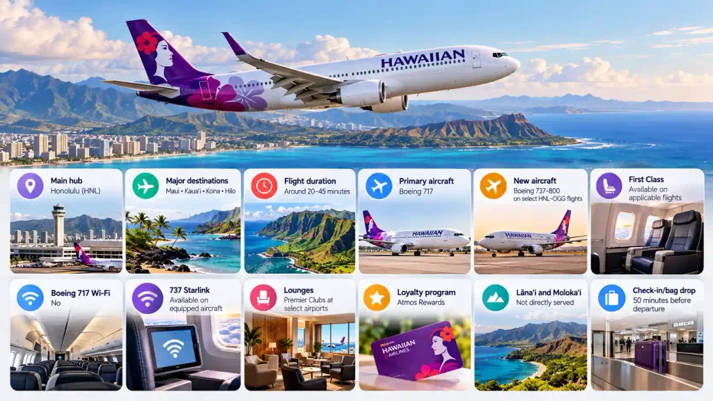 Hawaiian Airlines Interisland Flights at a Glance