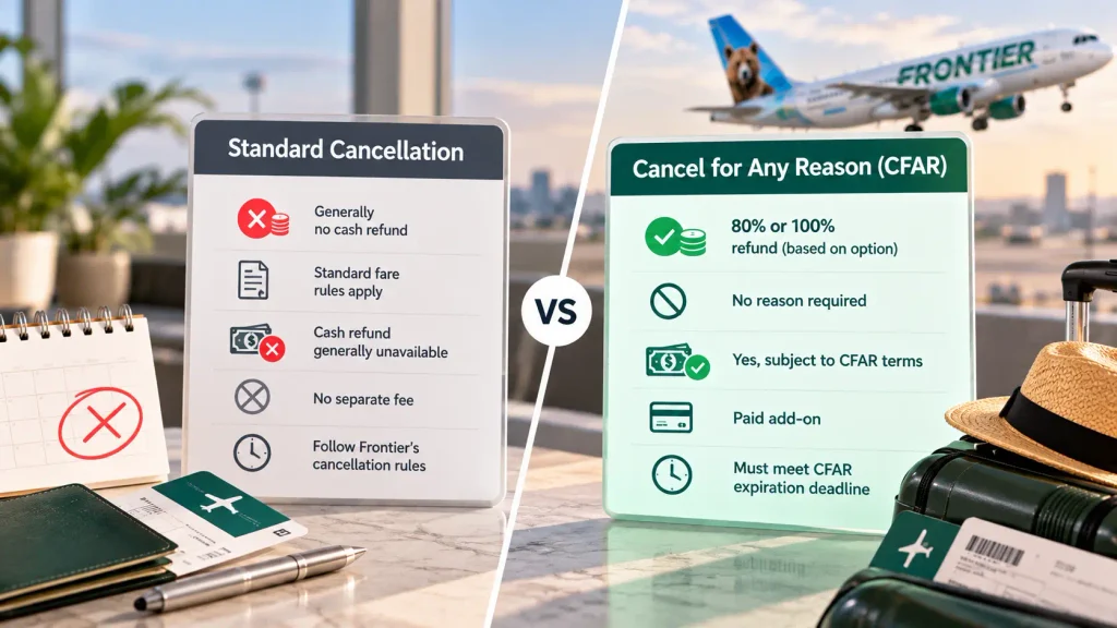 How Frontier's Normal Cancellation Policy Compares With CFAR