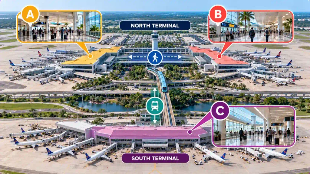 How Is Orlando International Airport Organized?
