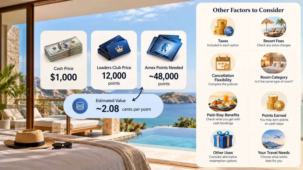 How To Compare Cash and Points Rates