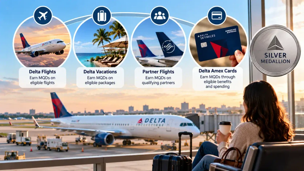 How to Earn Delta Silver Medallion Status in 2026