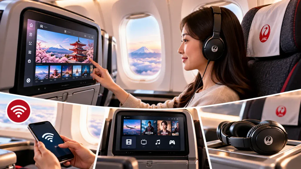 Japan Airlines Wi-Fi and Inflight Entertainment