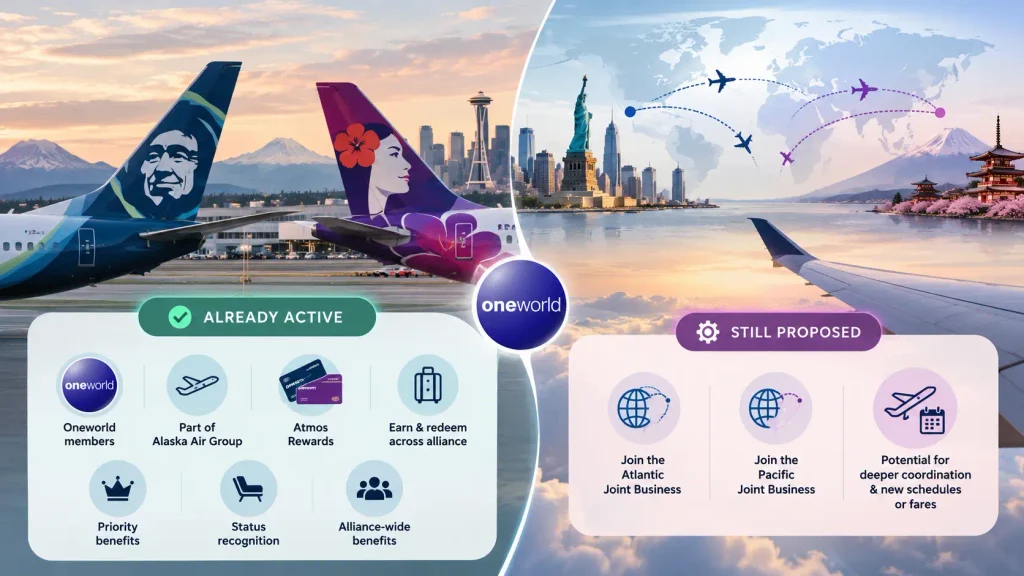 Oneworld Membership vs. Proposed Joint Businesses