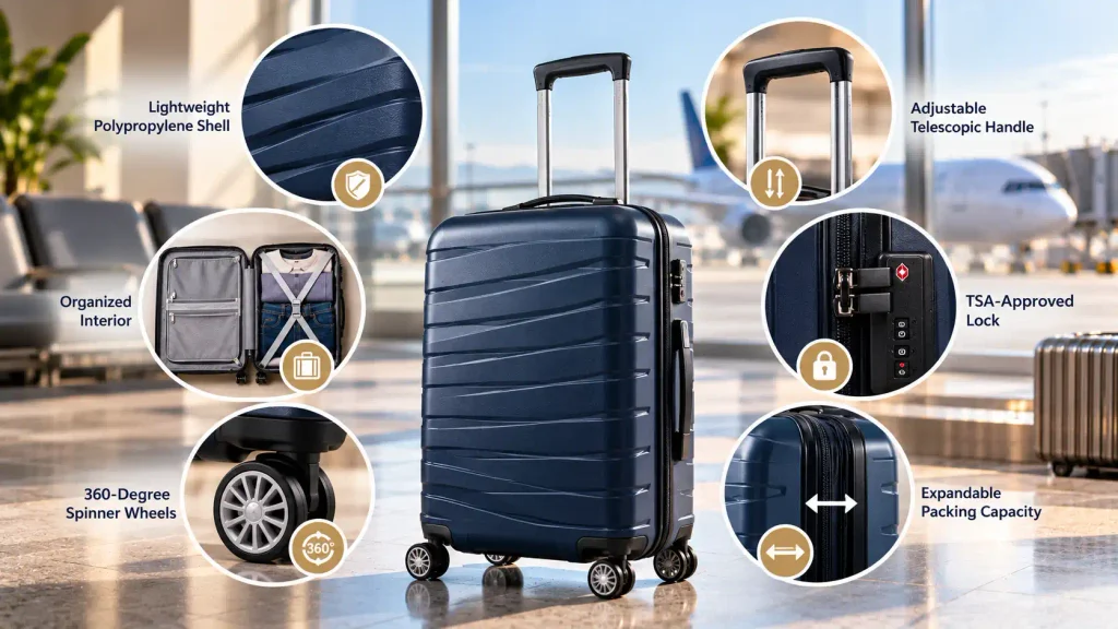 Samsonite Freeform Hardside Luggage at a Glance