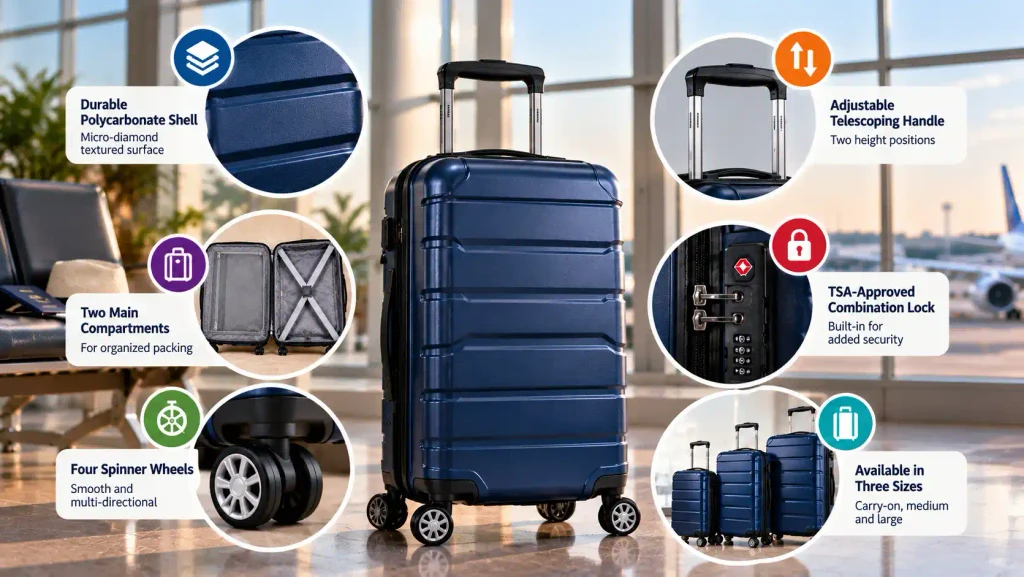 Samsonite Omni PC Hardside Luggage at a Glance
