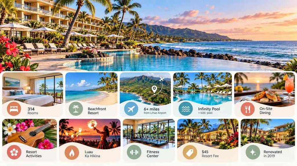 Sheraton Kauai Coconut Beach Resort at a Glance