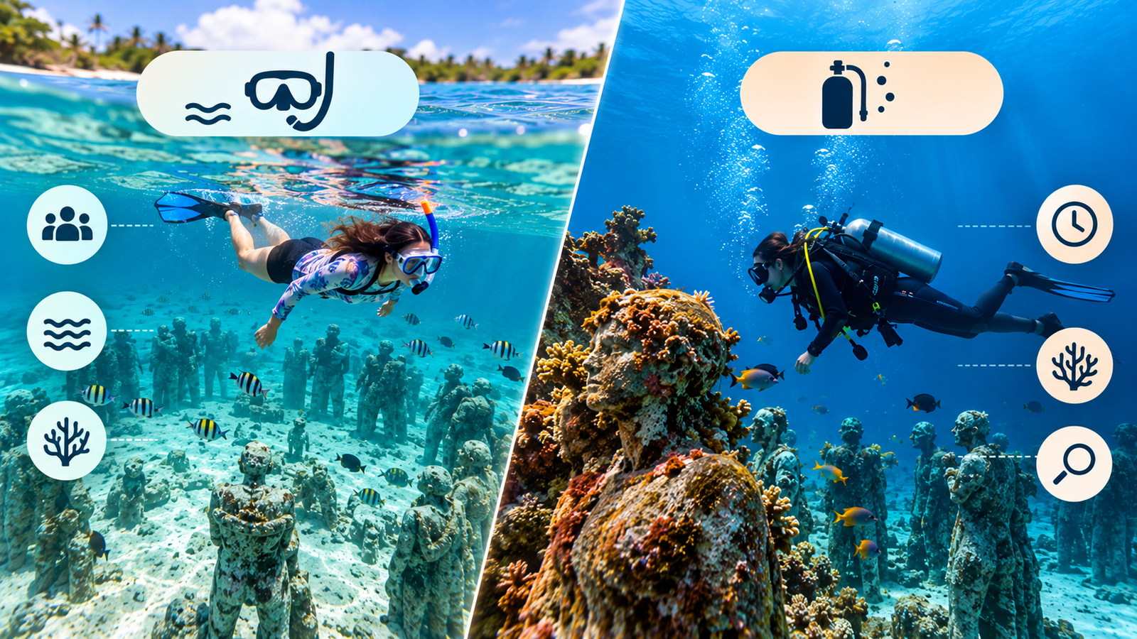 Should You Snorkel or Dive at the Sculpture Park?