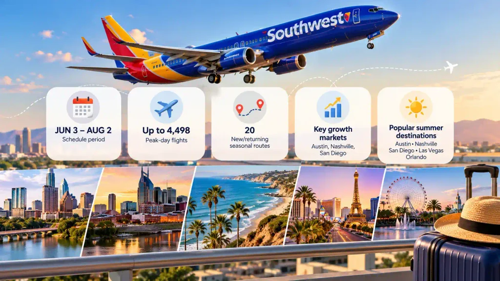 Southwest Summer 2027 at a Glance