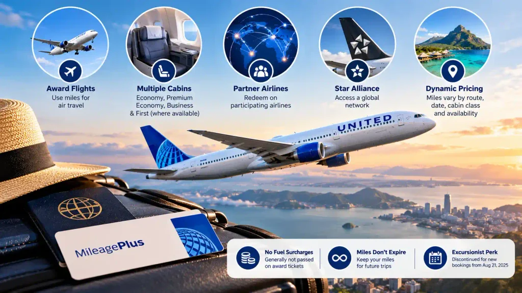 United MileagePlus Redemptions at a Glance