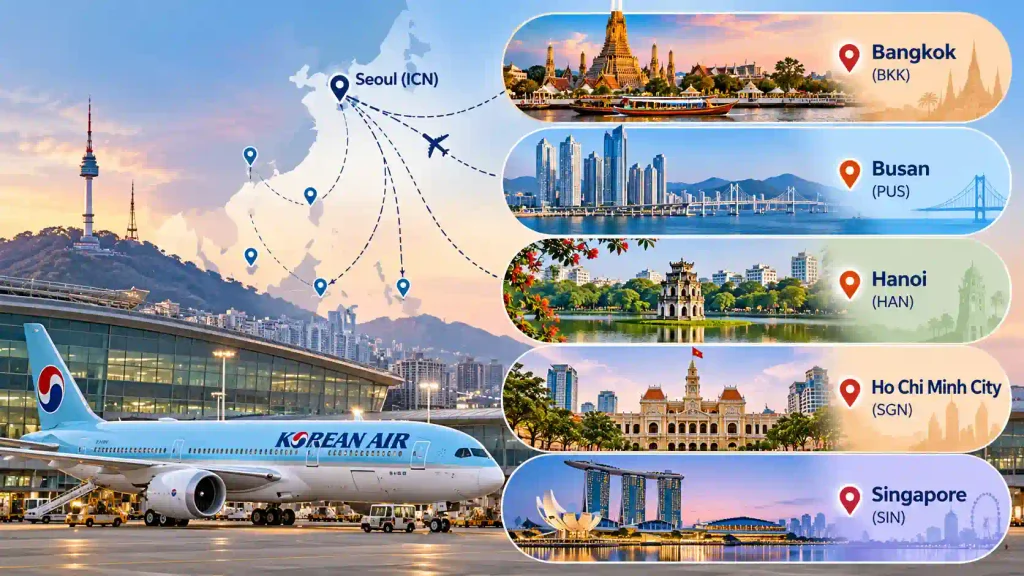 What Are the 5 New Korean Air Codeshare Routes?
