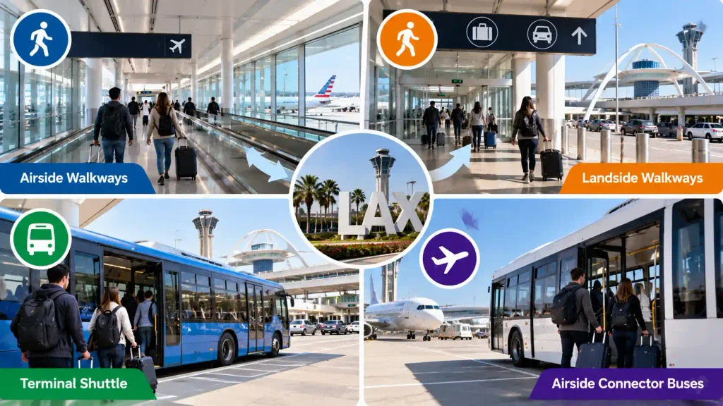 What Are the Different Ways to Travel Between LAX Terminals?