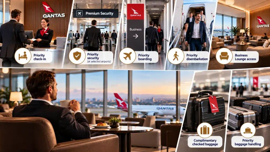 What Benefits Come With Qantas Domestic Business Class?