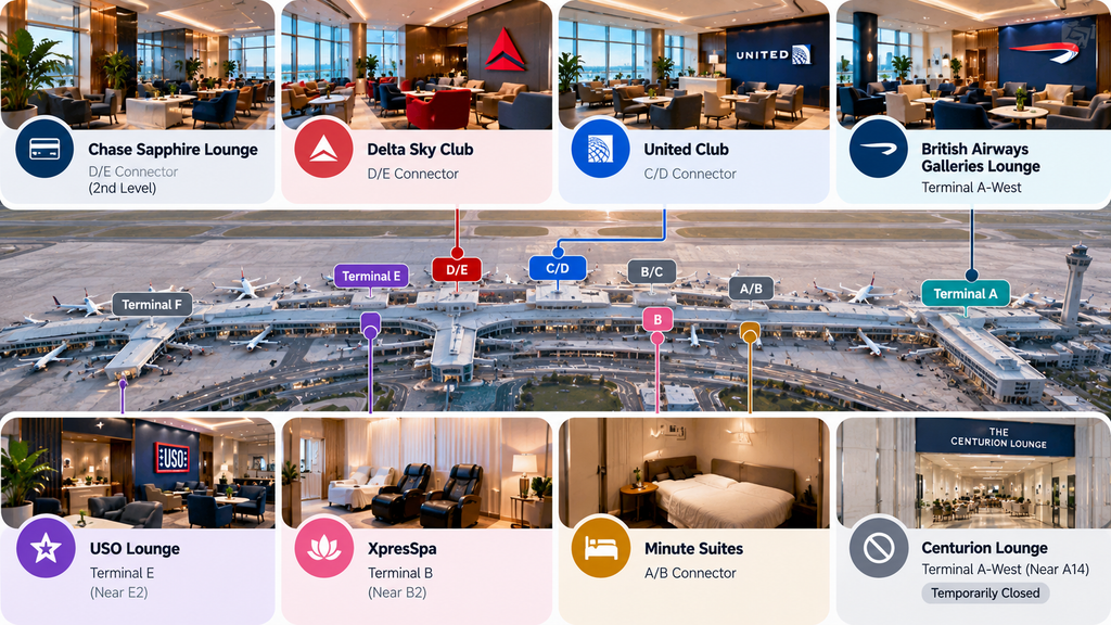 Which Airport Lounges Are Available at Philadelphia International Airport?